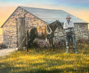 Harry Leon Squires and His Horse Roxy